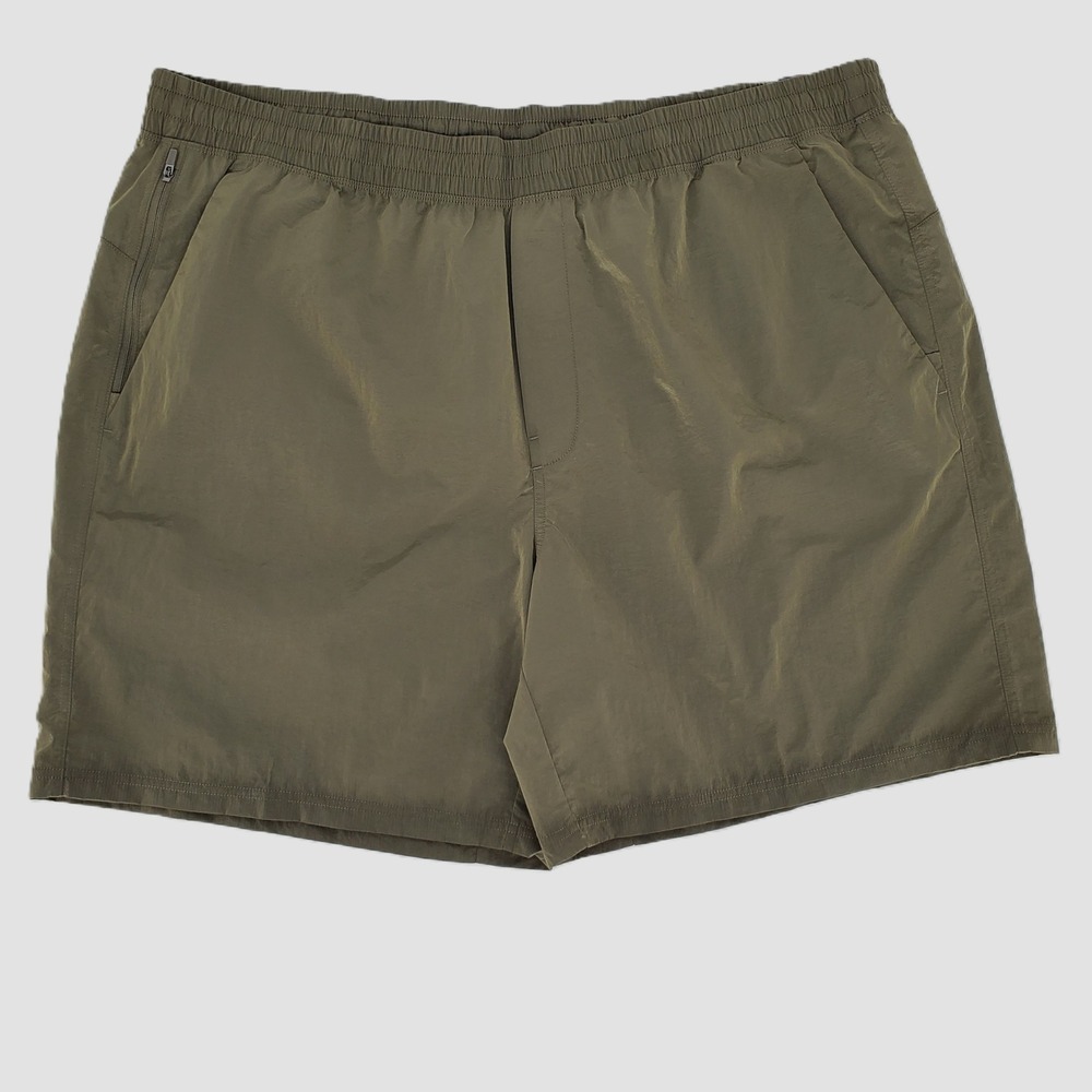 VRST Mens‎ XXL 7 Inch All-In Unlined Short Olive Green Shine Water Repellent New